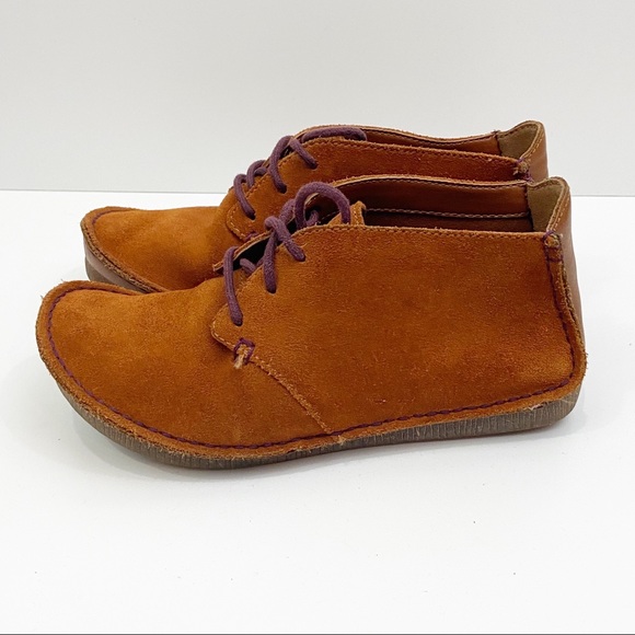 Clarks Shoes - CLARKS Artisan Suede Leather Moccasin Booties